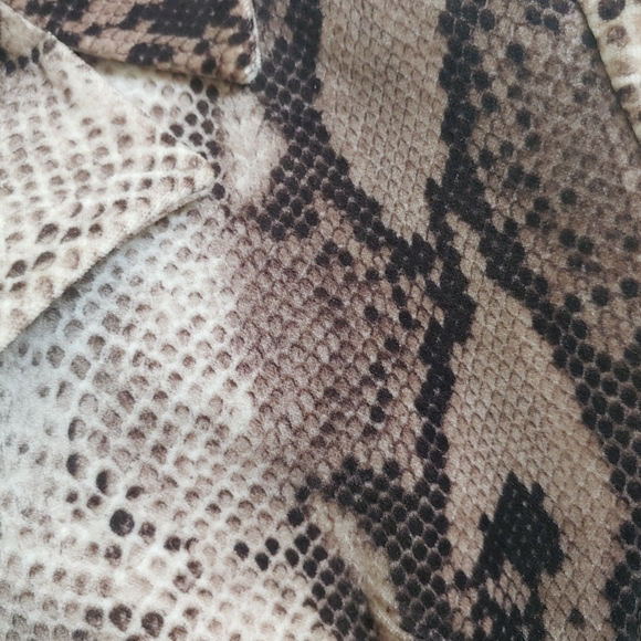 Javier Simorra brown reptile print blazer - Picture 4 of 6